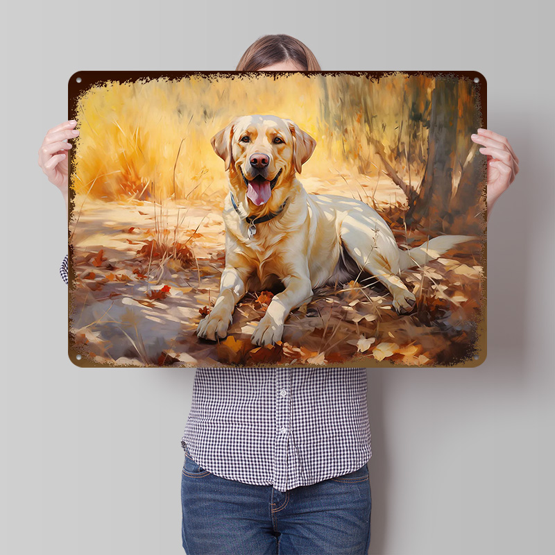 Gaming Accessories Europe - Yellow Lab Poster Customized Vintage Metal