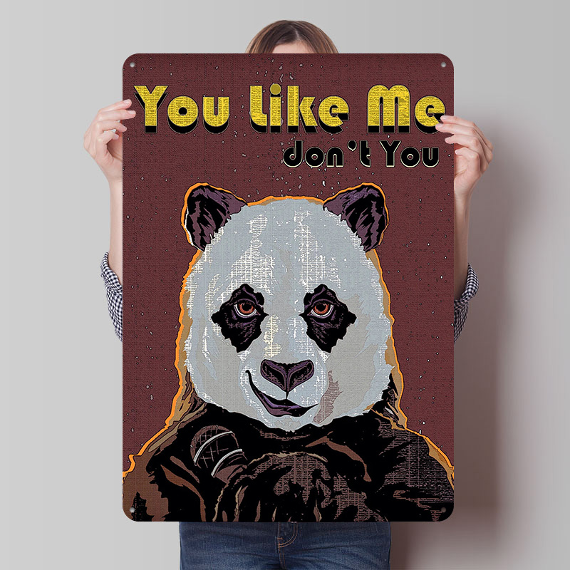 Gaming Accessories Europe - Panda Poster Customized Vintage Metal Signs