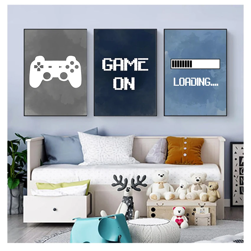 Gaming Accessories Wall - Nursery Boys Wall Decor , Gaming