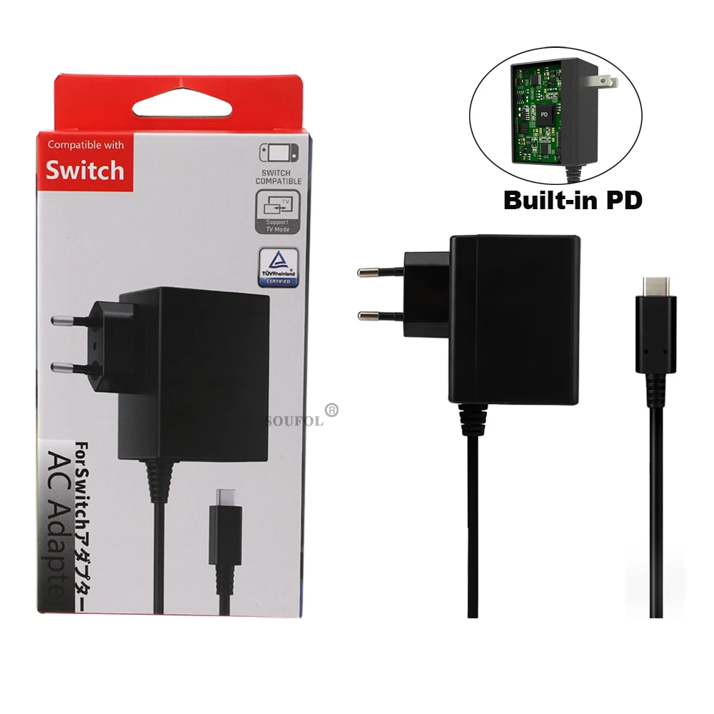 Gaming Accessories Wall - AC Power Adapter Charger For NS
