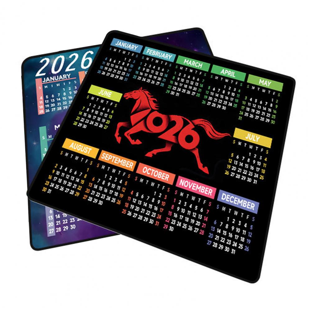 Gaming Accessories Computer - 2026 Calendar Mouse Pad Waterproof Home