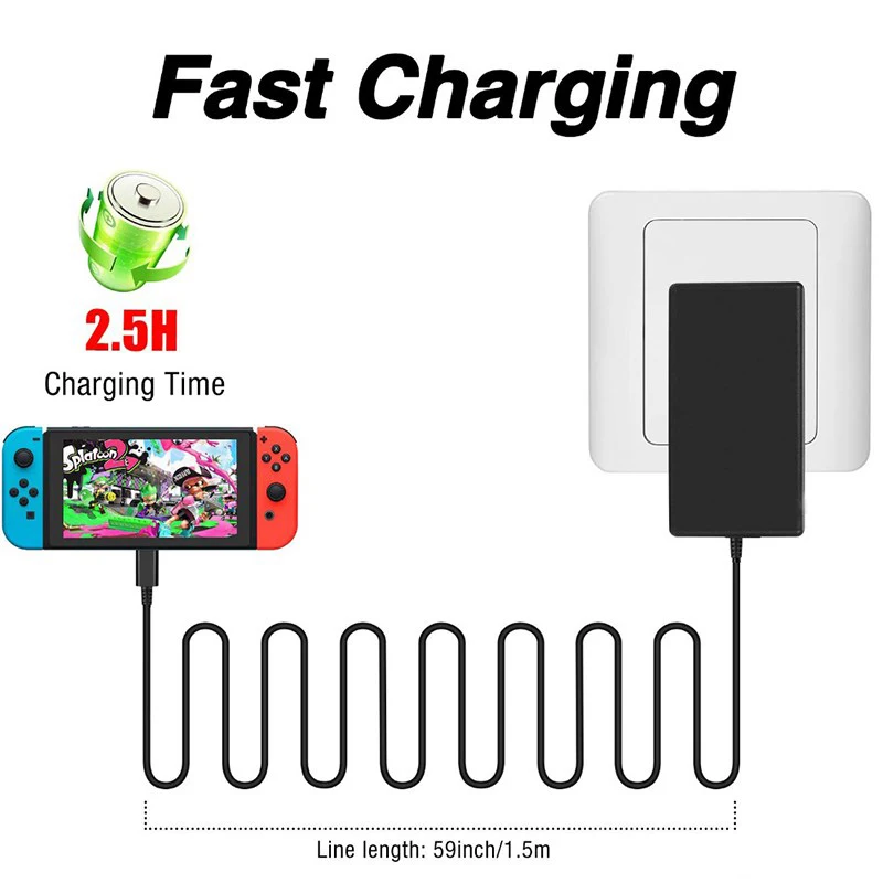 Gaming Accessories Wall - EU US UK Plug Adapter for