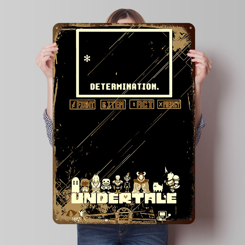 Gaming Accessories Europe - Undertale Metal Poster Custom Wall Art