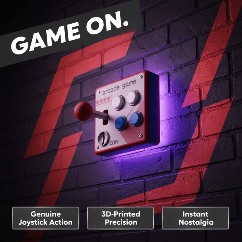 Vintage Gaming Accessories - Retro Arcade Game Button Switch Plate,