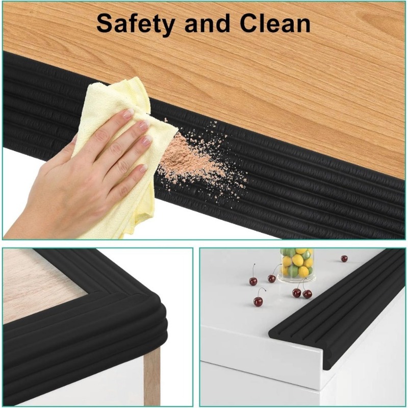 Black Thickened Anti-Collision - Desk Corner Mat review and price