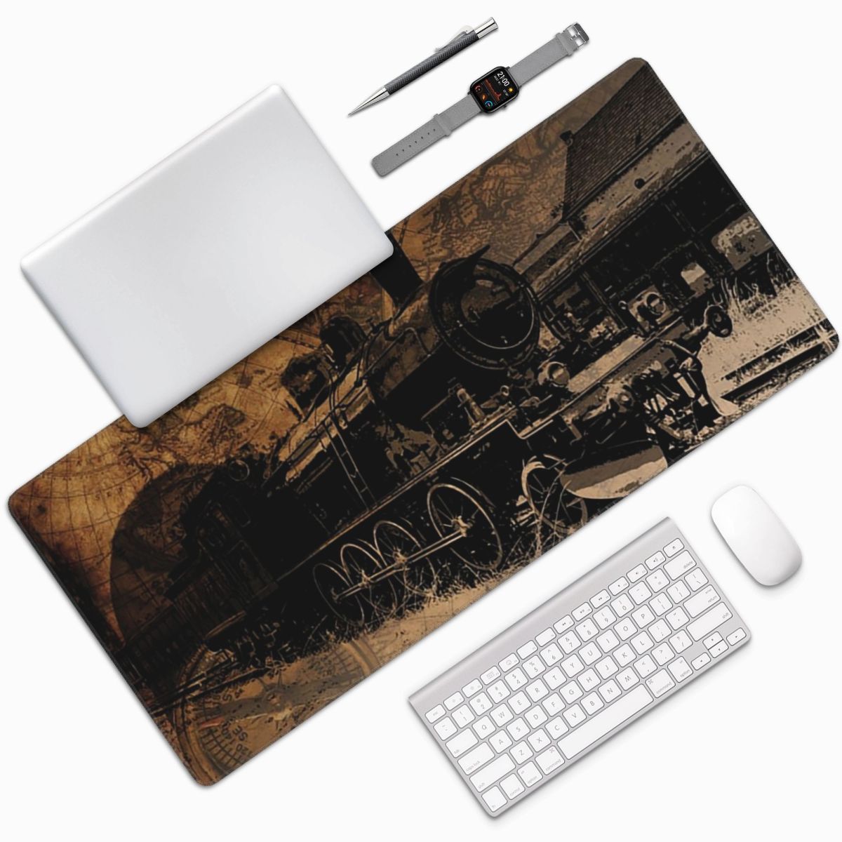 Large Mouse Pad Vintage Steam  - Vintage Gaming Accessories review and price