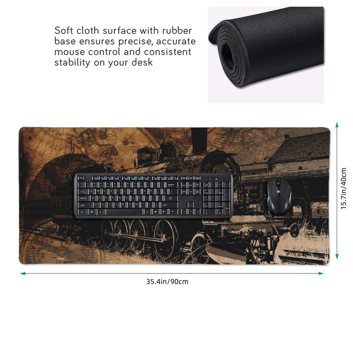 Large Mouse Pad Vintage Steam  - Vintage Gaming Accessories review and price