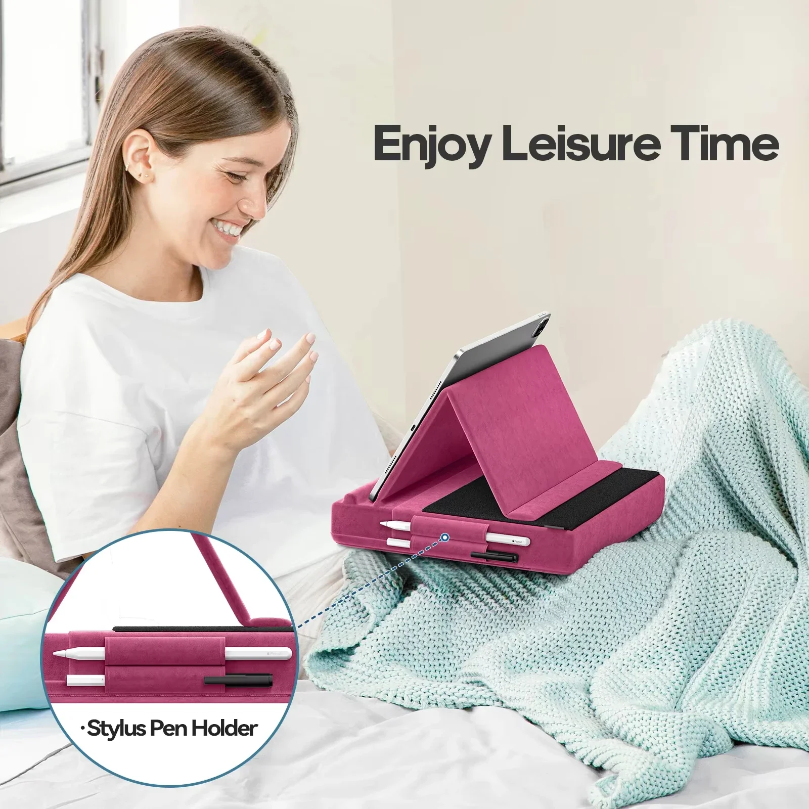 Upgraded Tablet Pillow Stand M - Desk Corner Mat review and price