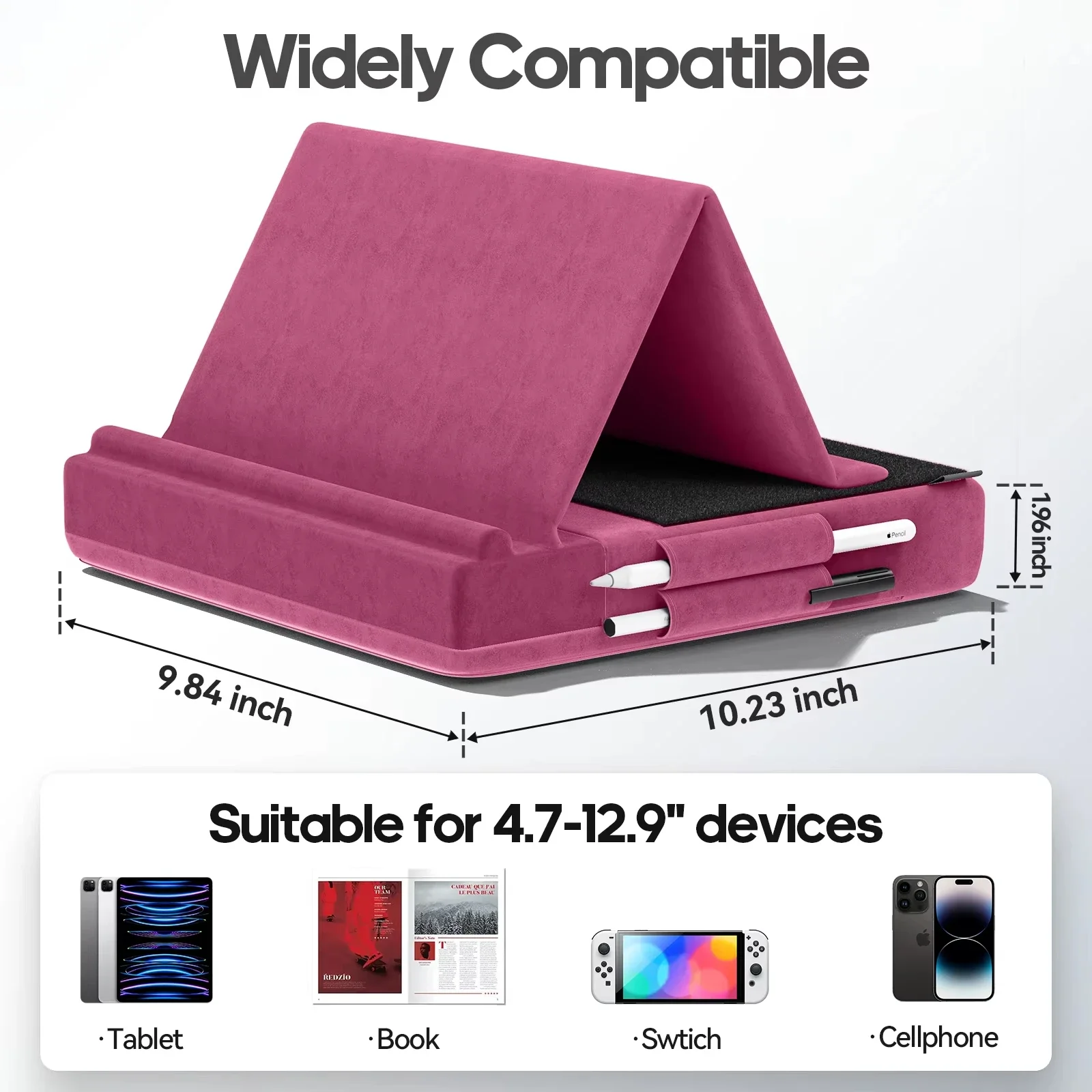 Upgraded Tablet Pillow Stand M - Desk Corner Mat review and price
