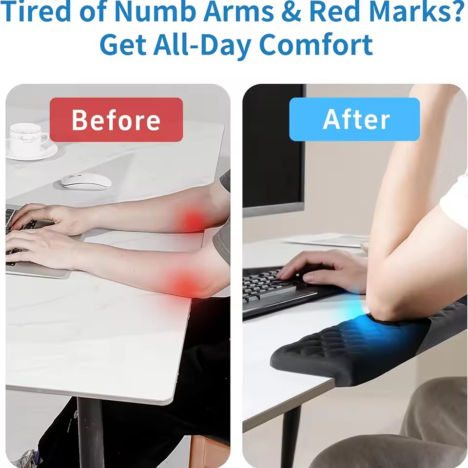 L‑Shaped Desk Elbow Pad 2 Pack - Desk Corner Mat review and price