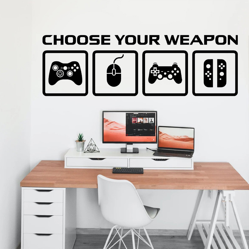 Video Game Decor Wall Decal  C - Gaming Accessories Wall review and price