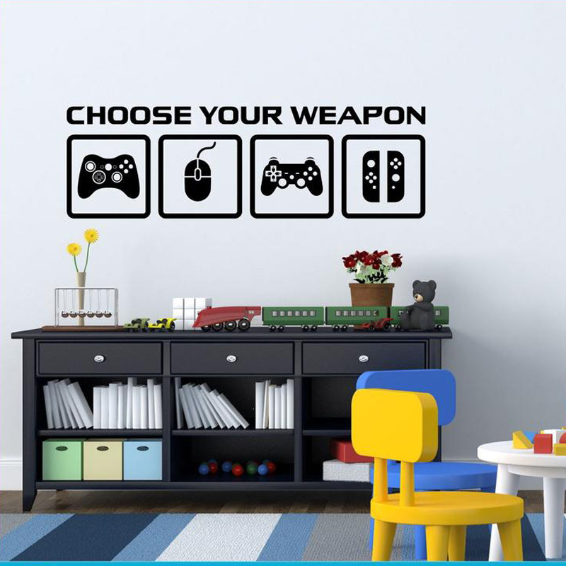 Video Game Decor Wall Decal  C - Gaming Accessories Wall review and price