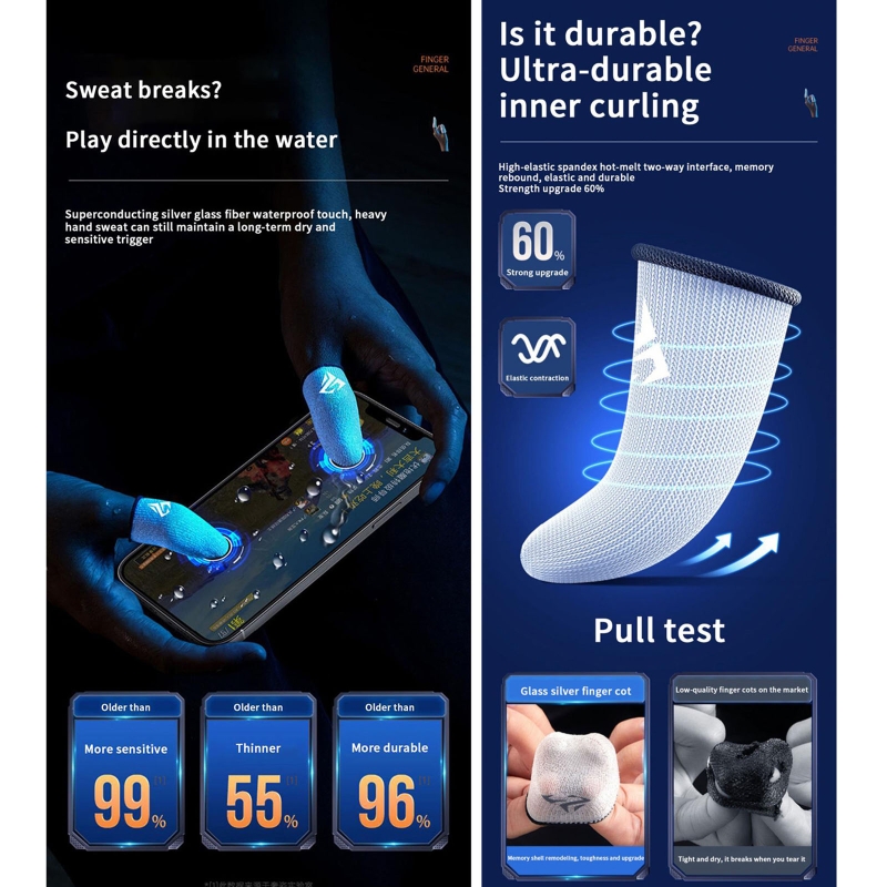1 Pair Gamer Finger Sleeves Sw - Gaming Accessories Phone review and price