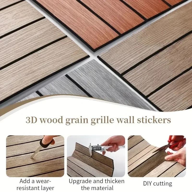 Faux Wood Grain Grille Self-Ad - Gaming Accessories Wall review and price