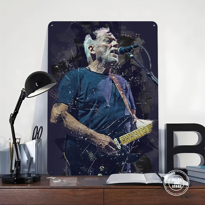 David Gilmour Metal Poster Cus - Vintage Gaming Accessories review and price