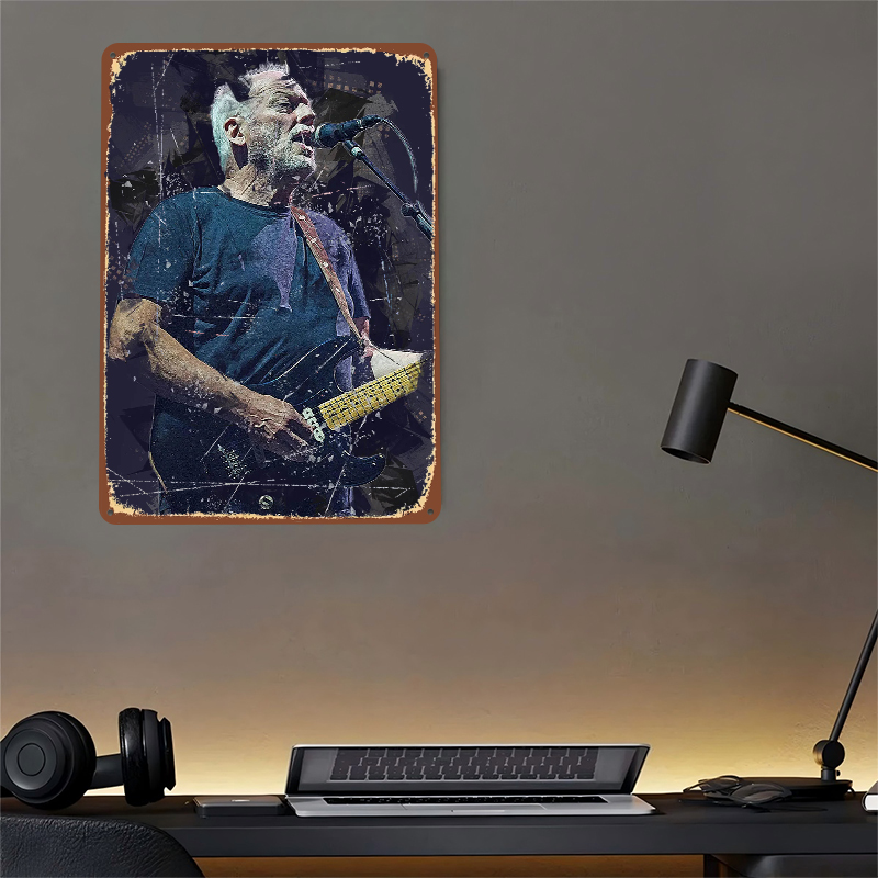 David Gilmour Metal Poster Cus - Vintage Gaming Accessories review and price