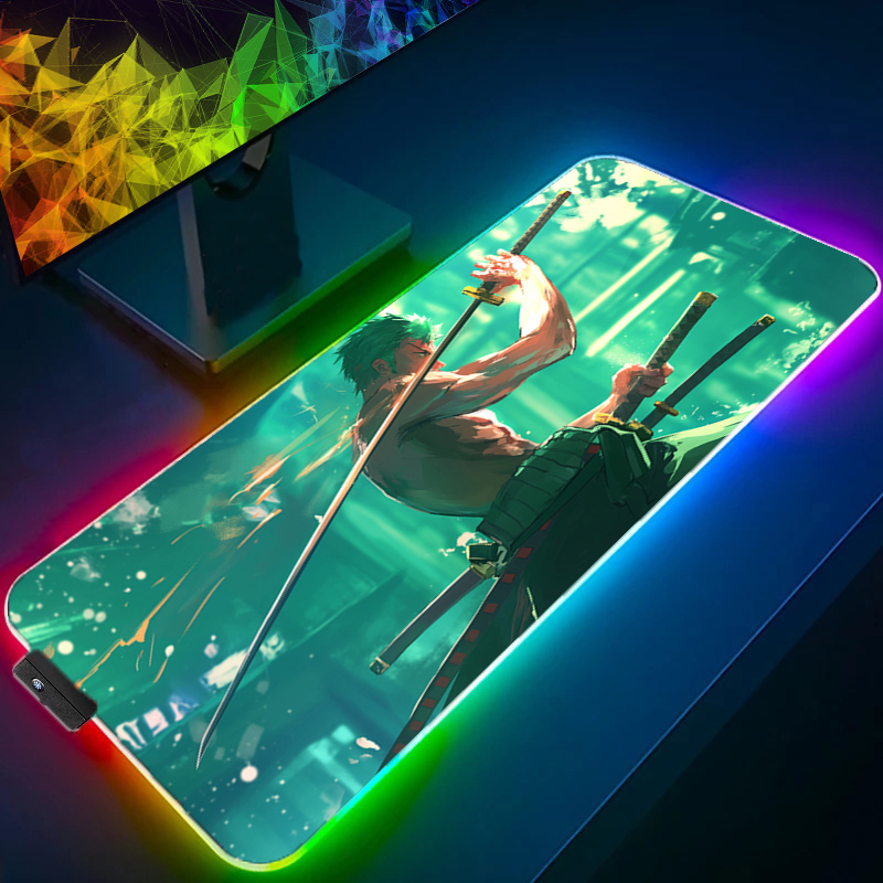 ONE PIECE Zoro Mouse Pad RGB G - Gaming Accessories Computer review and price