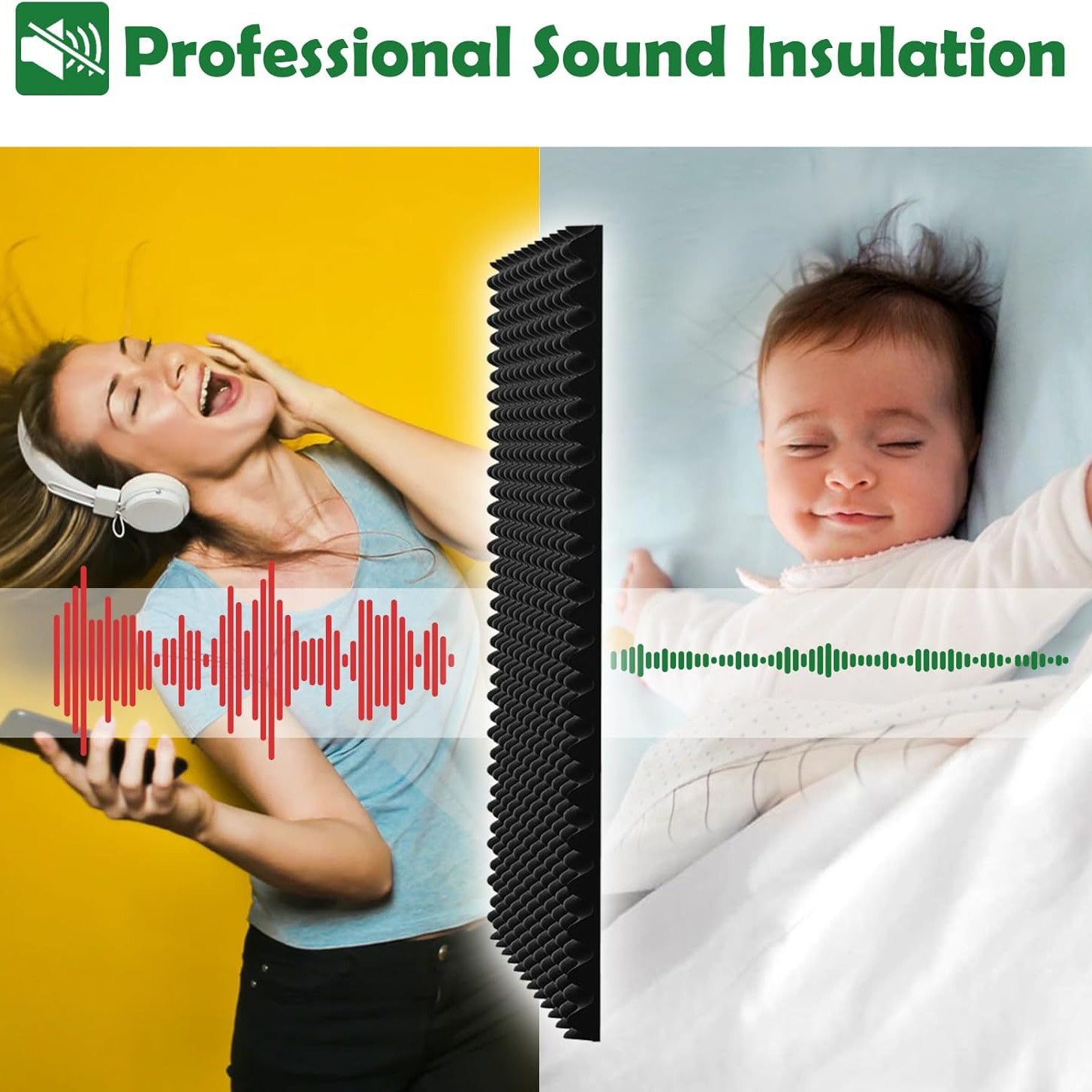 1PC Self-Adhesive Acoustic Sou - Gaming Accessories Wall review and price
