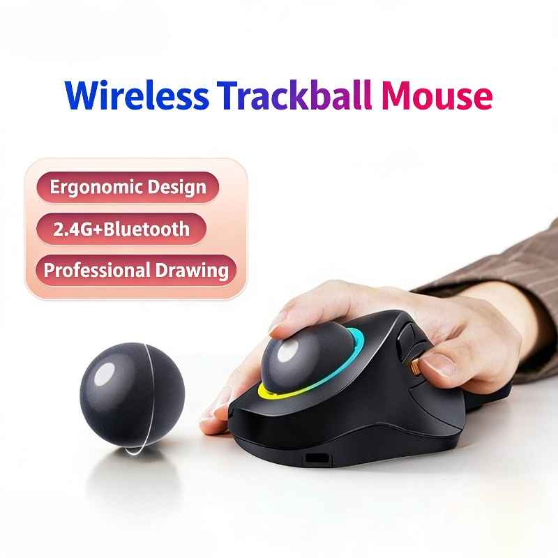 Wireless Trackball Mouse RGB E - Gaming Accessories Ipad review and price