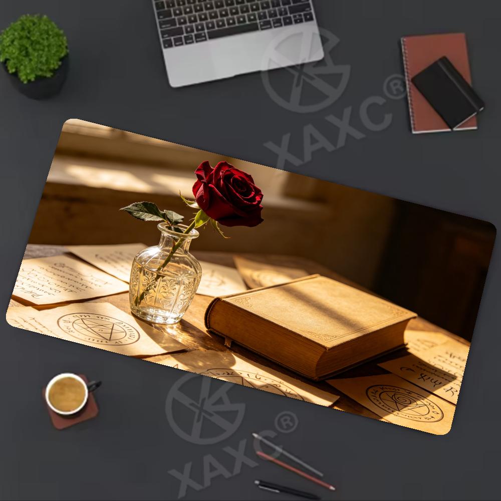Vintage Rose & Book Desk Mat,  - Vintage Gaming Accessories review and price