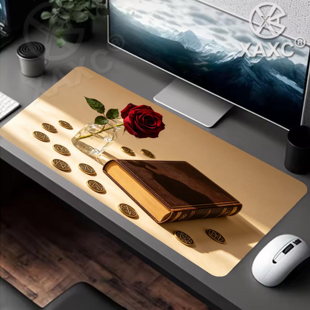 Vintage Rose & Book Desk Mat,  - Vintage Gaming Accessories review and price