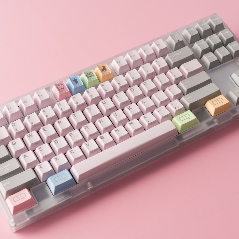 Shy Pink Vintage Theme Keycaps - Vintage Gaming Accessories review and price