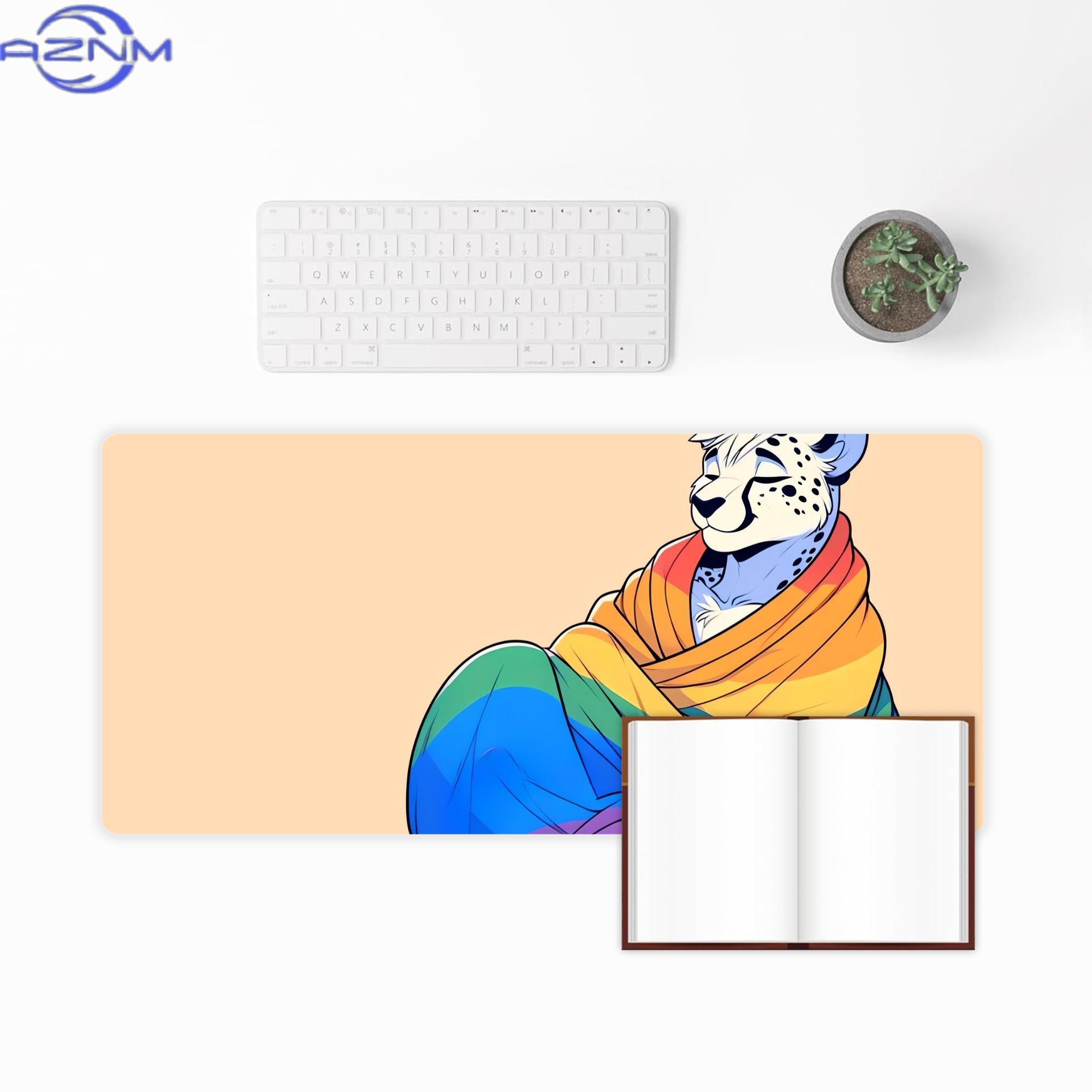 Comfy Womfy Furry Pride Cheeta - Desk Corner Mat review and price