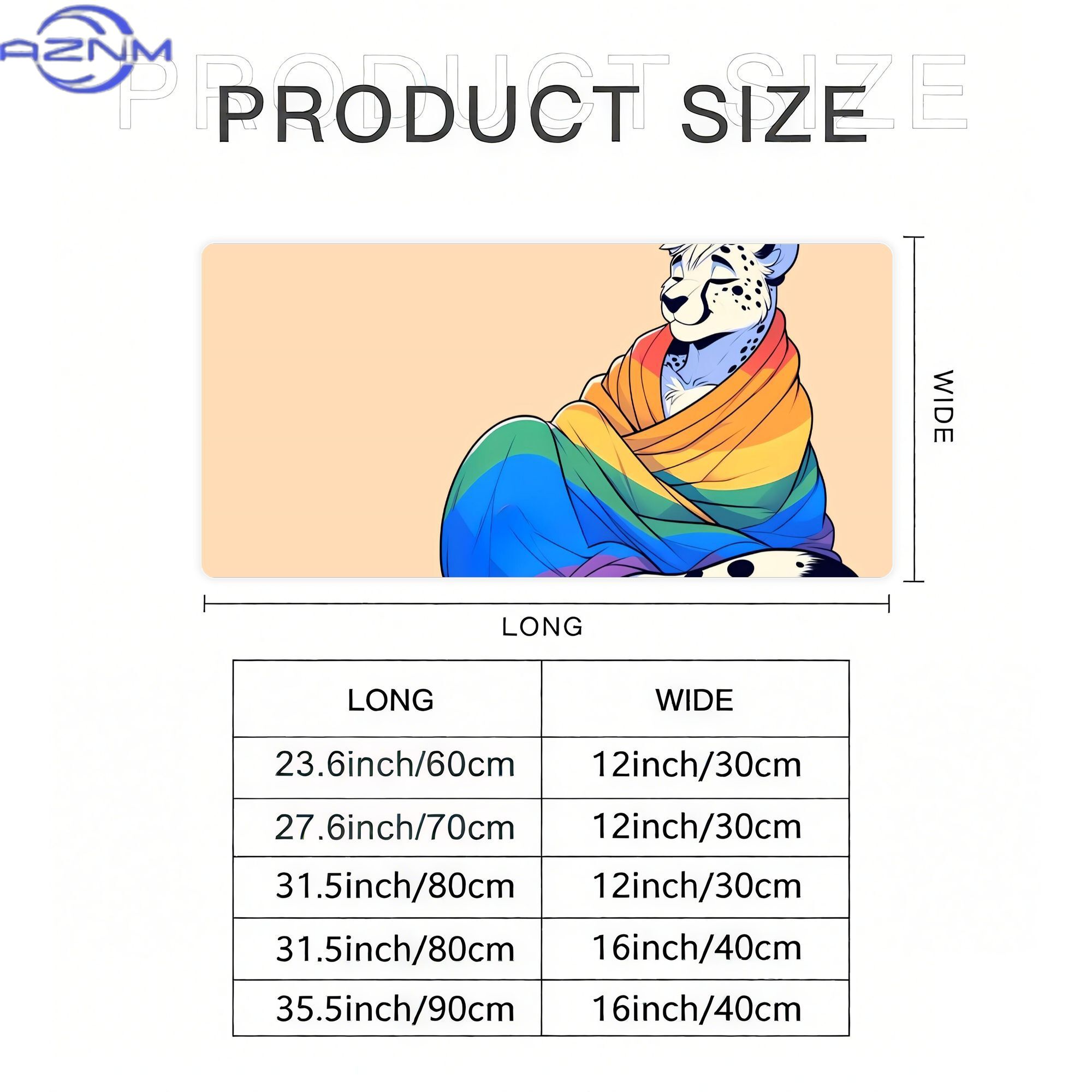 Comfy Womfy Furry Pride Cheeta - Desk Corner Mat review and price