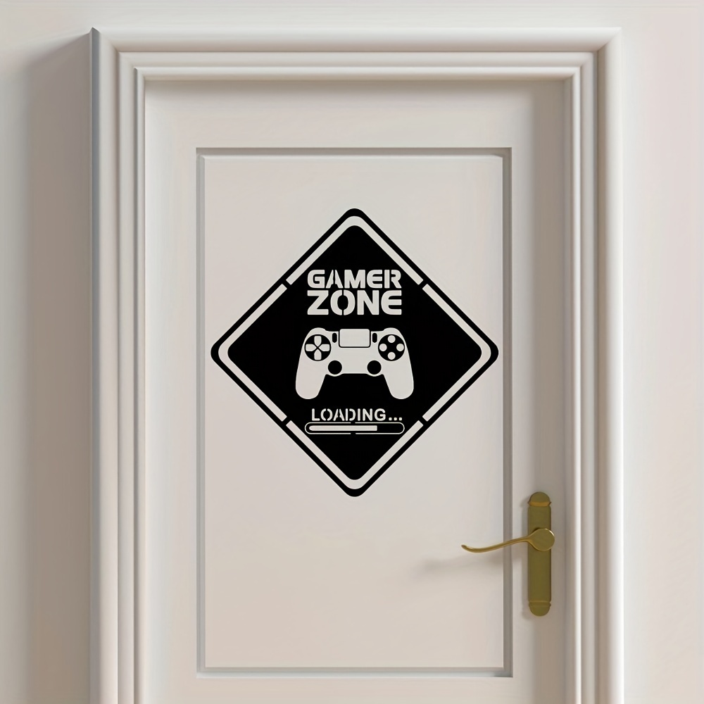 1pc Gamer Zone Door Decal Wall - Gaming Accessories Wall review and price