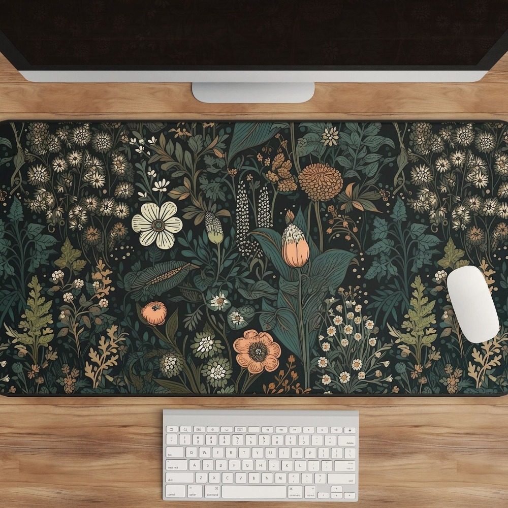 Dark Cottagecore Mat, Floral D - Vintage Gaming Accessories review and price