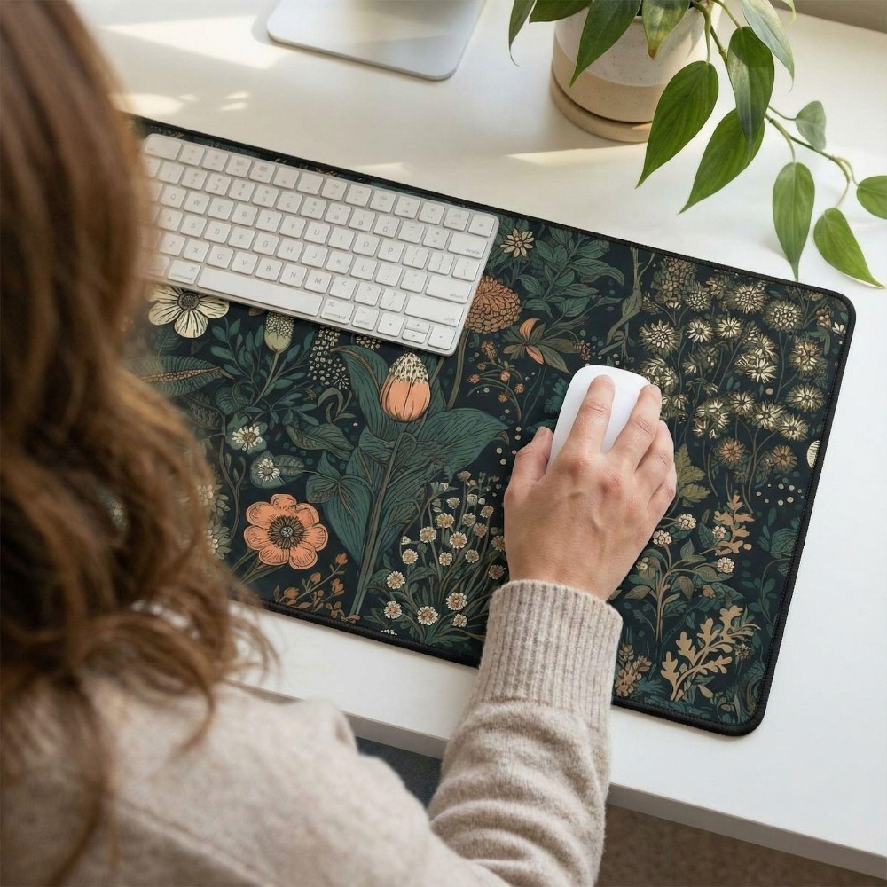 Dark Cottagecore Mat, Floral D - Vintage Gaming Accessories review and price