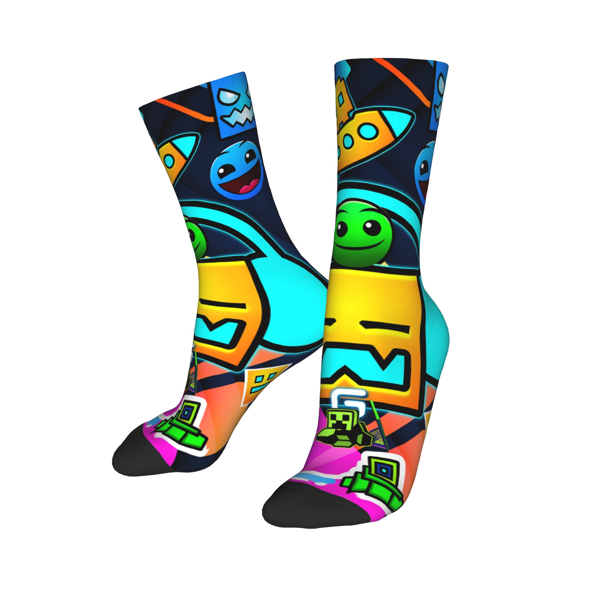Geometry Gaming Dashed Socks   - Vintage Gaming Accessories review and price