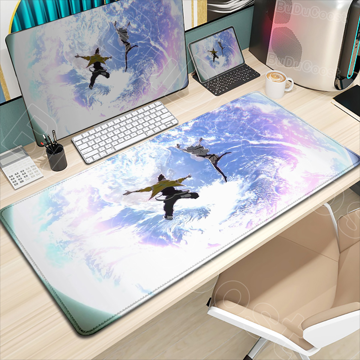 HD Printing New Wallpaper C_cy - Desk Corner Mat review and price
